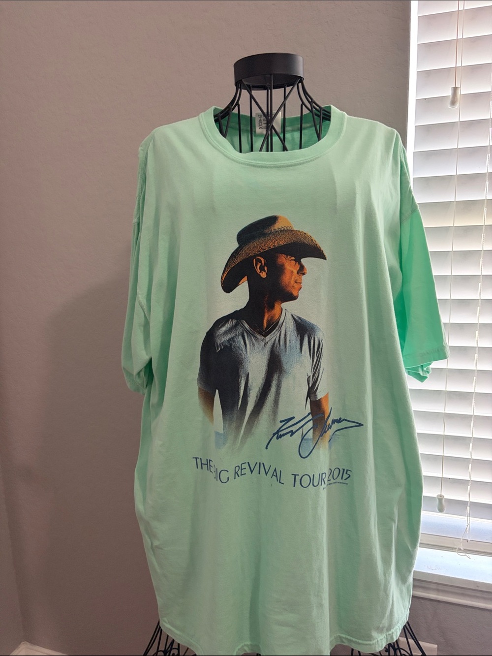 Light Mint Graphic Men’s T‑Shirt - Revival Tour Design
